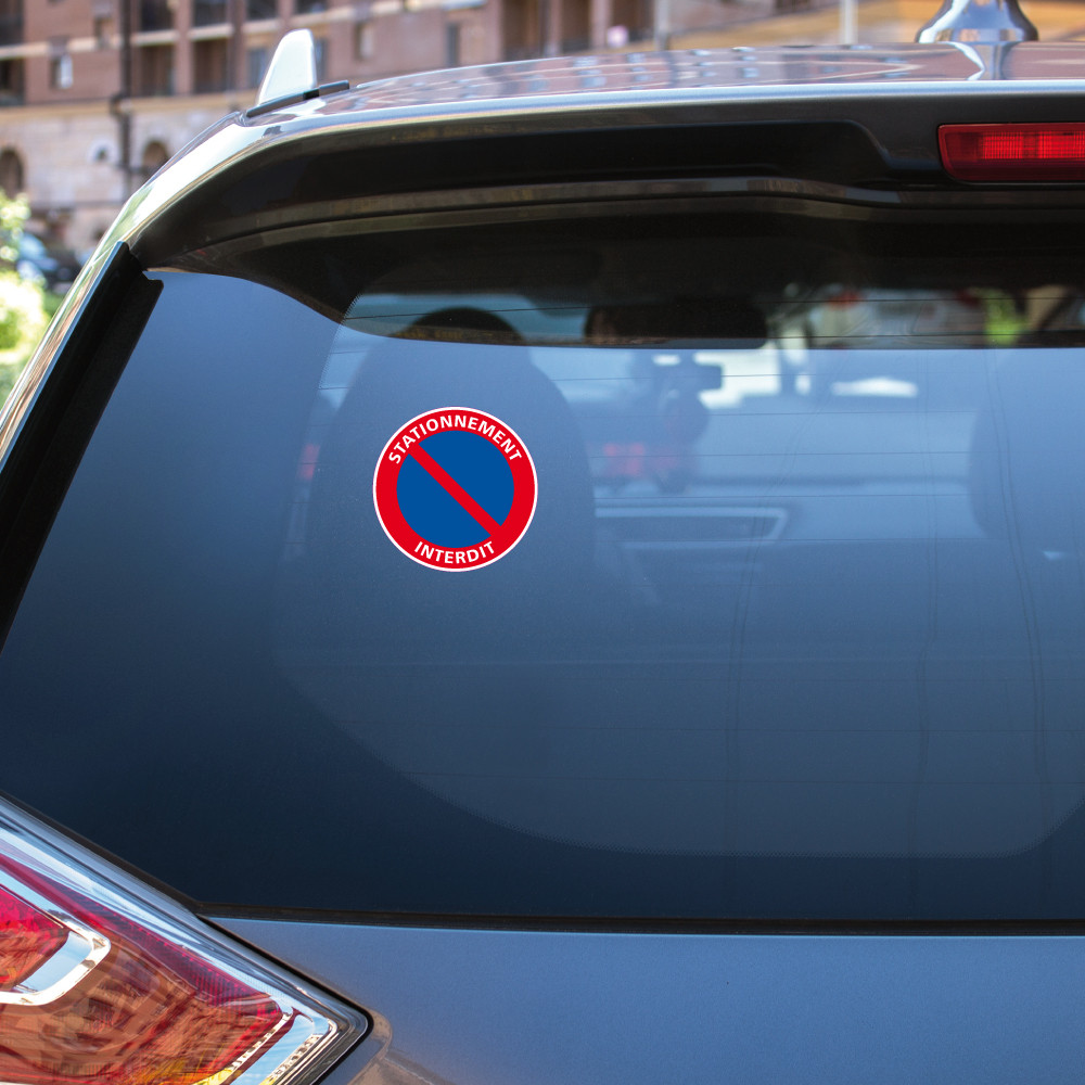 6 Autocollants Stationnement Interdit Stickers Interdit De Stationner