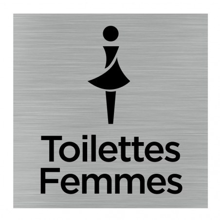 Plaque De Porte Toilettes Femmes Pictogramme Sticker Ou Plaque Alu