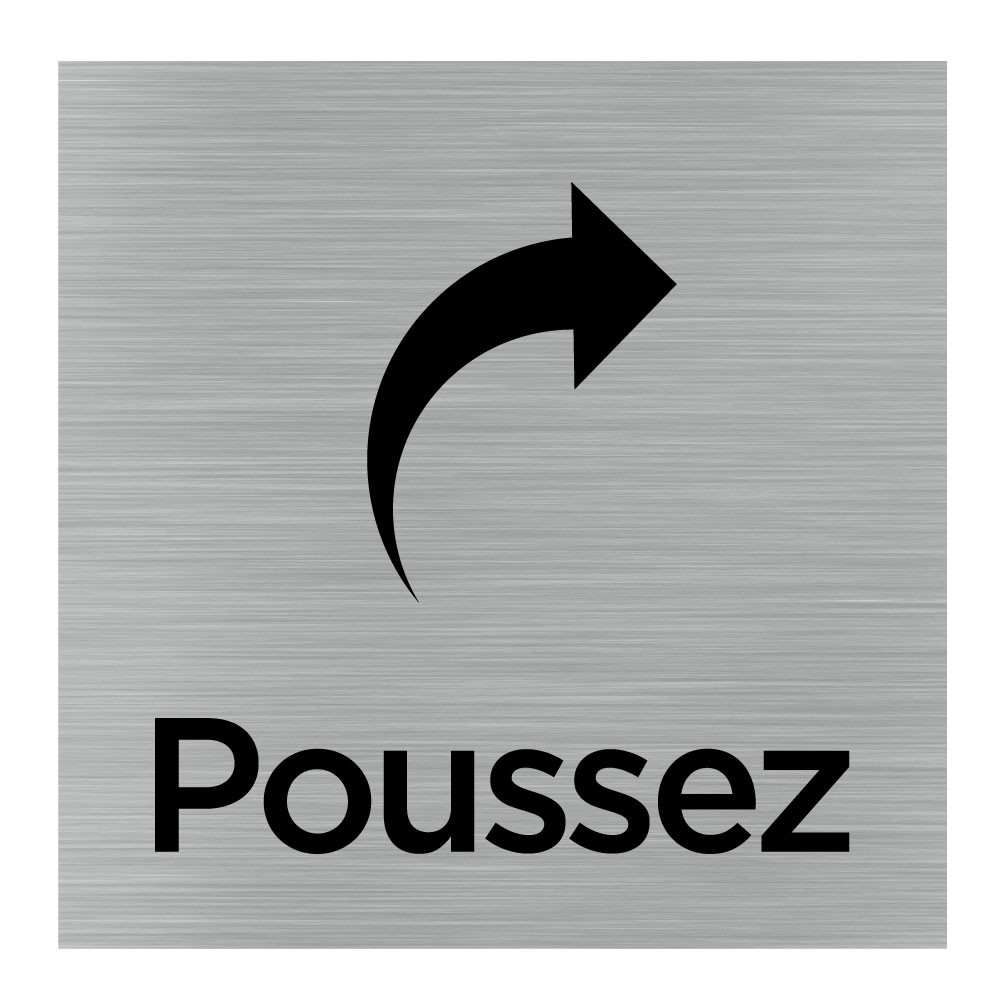 Lot De Plaques De Porte Poussez Tirez Stickers Ou Plaques Alu