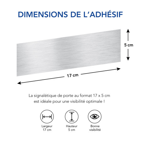 Pictogramme TIREZ Q0105 Signalisation Porte 170 X 50 Mm