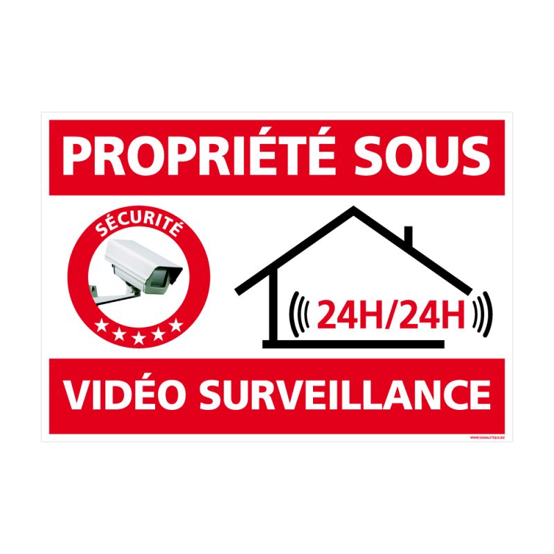 Signalisation de sécurité - Site sous vidéo surveillance