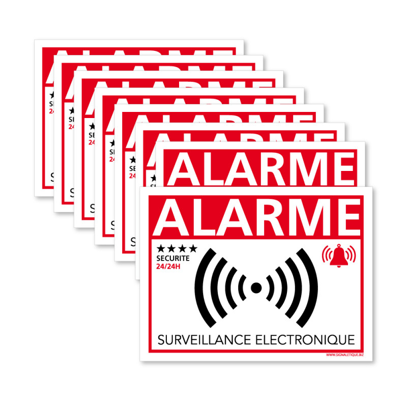 Autocollant alarme systeme électronique sticker