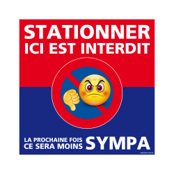 PANNEAU INTERDIT DE STATIONNER ICI (L1006)