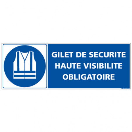 PANNEAU GILET DE SECURITE OBLIGATOIRE E
