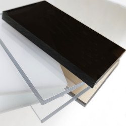 Plaque de Plexiglass Noir - Épaisseur 2 ou 4 mm - Plexi PMMA XT Noir