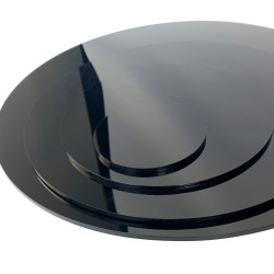 Blanc Opaque acrylique plexiglas disque, diamètre 4 1/8 dépaisseur