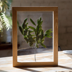 Cadre photo 50x70 cm bois, Vitre en plexiglas