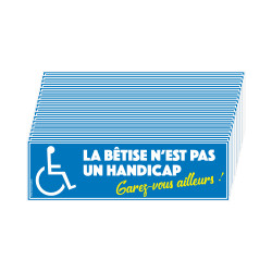 Autocollant réservé aux handicapés - Sticker Communication