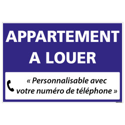 PANNEAU IMMOBILIER APPARTEMENT A LOUER A PERSONNALISER AKYLUX 3,5mm - 600x400mm (G1324_PERSO)