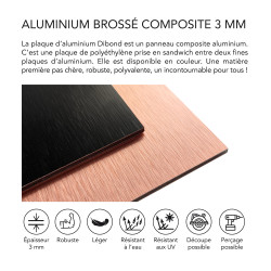 Panneau Composite Aluminium Couleur 3 mm - Plaque Aluminium
