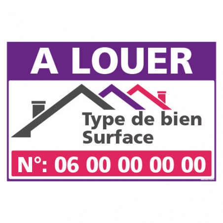 PANNEAU A LOUER PERSONNALISABLE AKYLUX 3,5mm - 600x400mm (G1467)