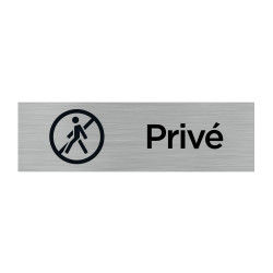 Pictogramme Privé (Q1029). Signalisation Porte 150 x 150 mm