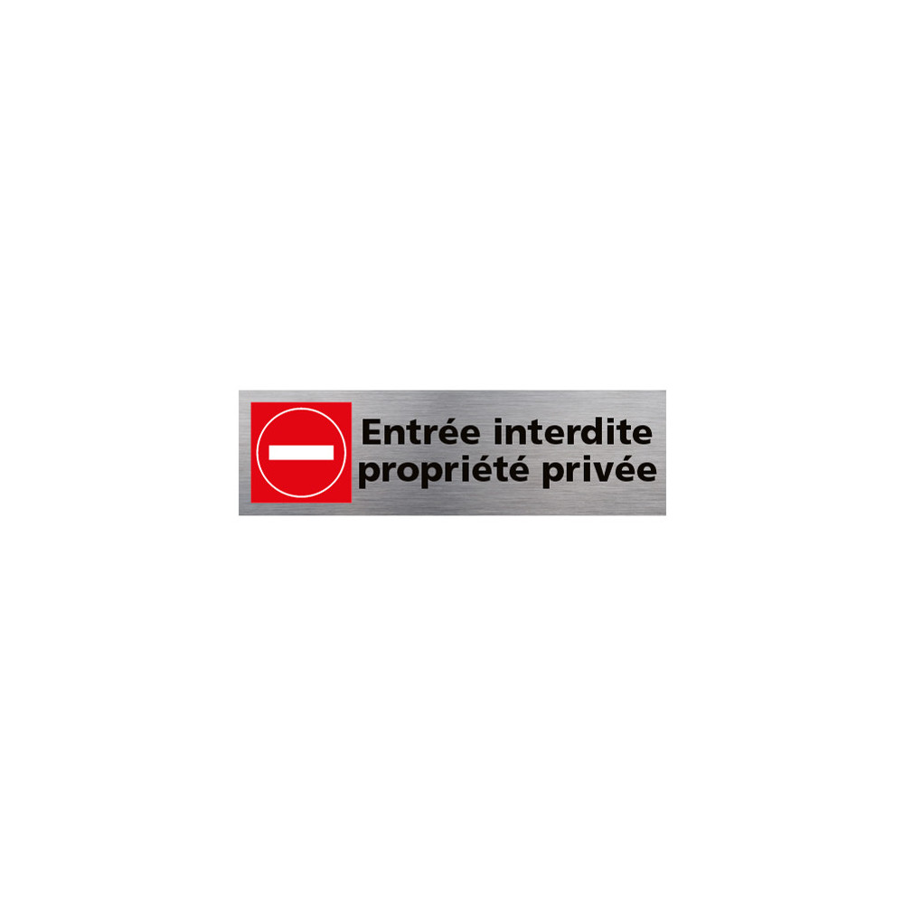 Pictogramme Entree Interdite Propriete Privee Q0299 Signalisation Porte Rectangulaire 5138