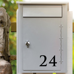 Numéros de maison autocollants pour numéro de boîte aux lettres - 4,5 cm de  haut - Noir : : Outils et Bricolage