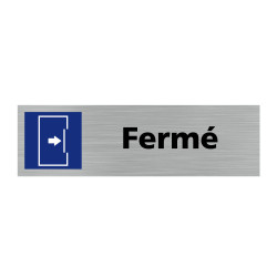 Plaque de porte rectangulaire fermé