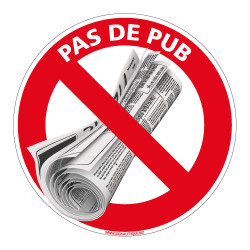 Stop Pub : Anti-pub original autocollant de boîte aux lettres