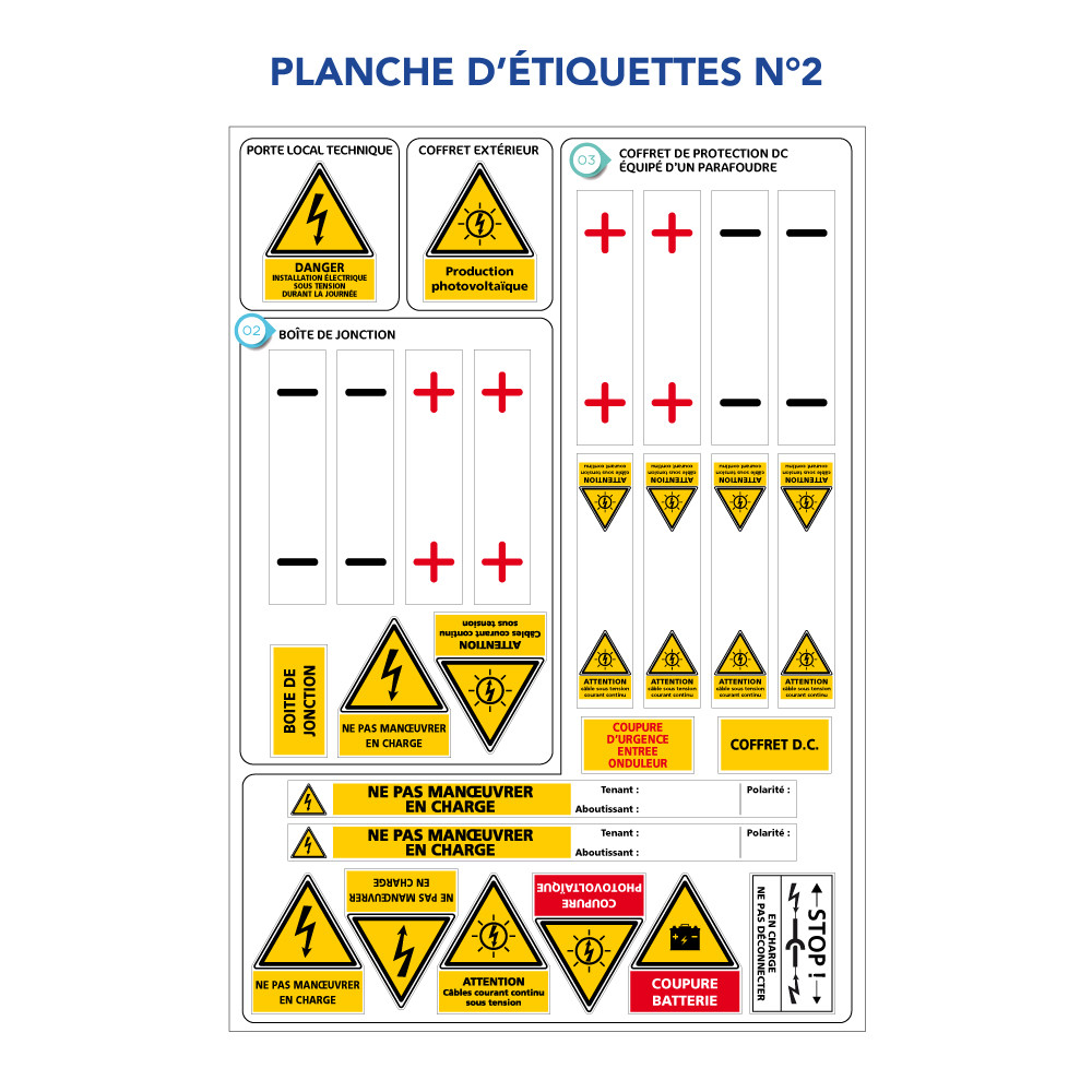 Etiquettes Photovolta Que Kit De Adh Sifs Photovolta Ques Notice