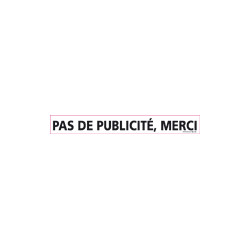 Autocollant - PAS DE PUB - Sticker anti-publicité – Maman couture