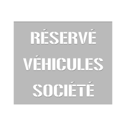 Pochoir réservé véhicules société