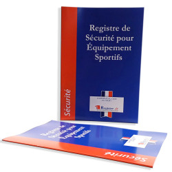 registre de sécurité pour équipement sportifs conforme au code du sport