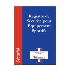 registre de sécurité pour équipement sportifs