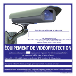 Panneau équipement de vidéoprotection