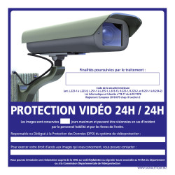 PANNEAU PROTECTION VIDEO 24H/24H (G1172)