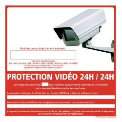 PANNEAU PROTECTION VIDEO 24H/24H (G1173)