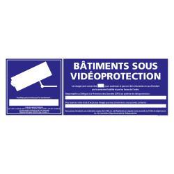 PANNEAU BATIMENTS SOUS VIDEO PROTECTION (G1176)