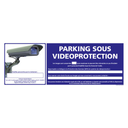 PANNEAU PARKING SOUS VIDEO PROTECTION (G1195)