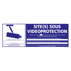 PANNEAU SITE(S) SOUS VIDEO PROTECTION (G1201)