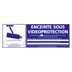 PANNEAU ENCEINTE SOUS VIDEO PROTECTION (G1202)