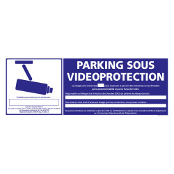 PANNEAU PARKING SOUS VIDEO PROTECTION (G1203)