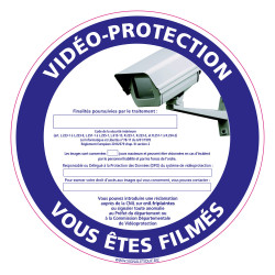 PANNEAU VIDEOPROTECTION VOUS ETES FILMES (G1209)