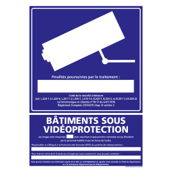 PANNEAU BATIMENTS SOUS VIDEO PROTECTION (G1213)