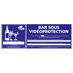 PANNEAU BAR SOUS VIDEO PROTECTION (G1398)