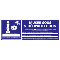 PANNEAU MUSEE SOUS VIDEO PROTECTION (G1402)