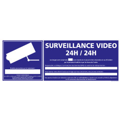 panneau surveillance vidéo 24h / 24h