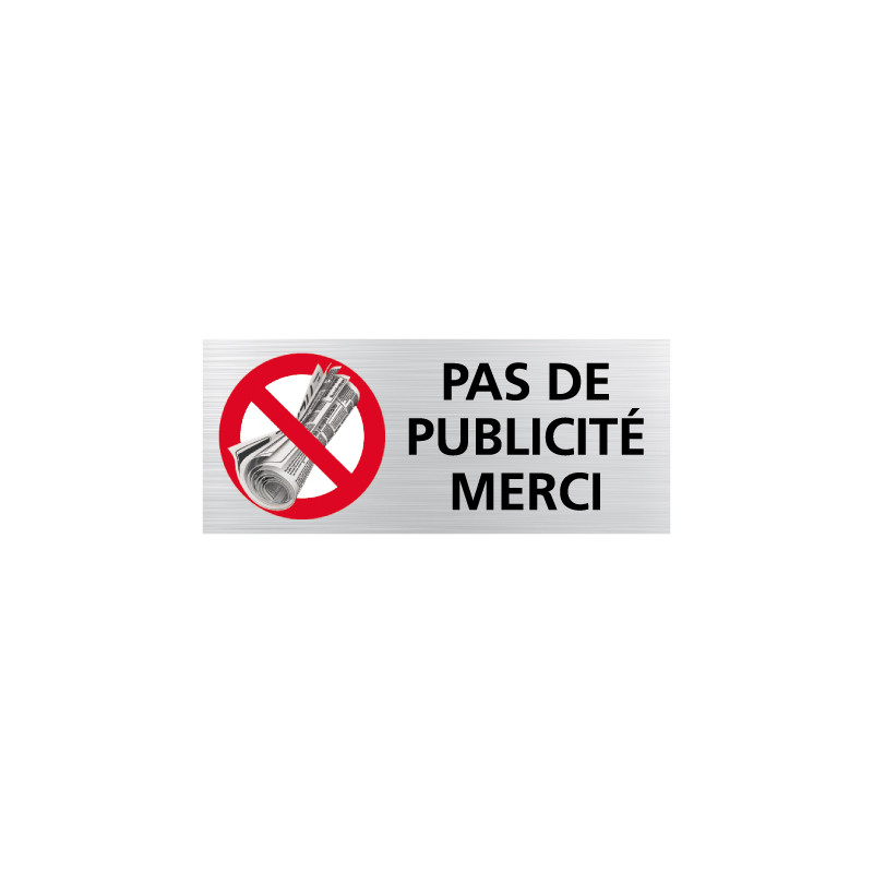 STOP PUB Boite Aux Lettres Jaune Texte Noir Adhésive - PAG –