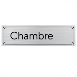 Plaque de porte pour chambre personnalisable avec un numéro (GRAV0008)