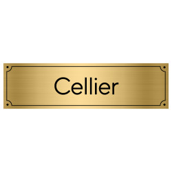 Plaque de porte pour cellier (GRAV0010)