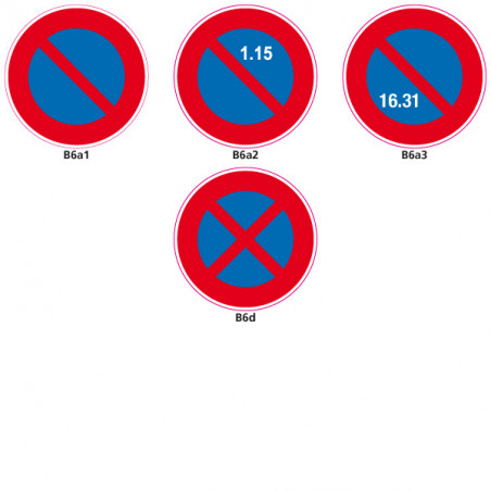 PANNEAUX ROUTIER - SIGNAUX DE STATIONNEMENT - TYPE B (B6a1)