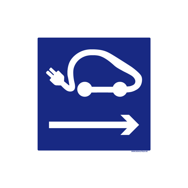 Panneaux Stationnement réservé Logo véhicules élec