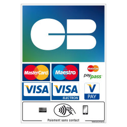 Sticker personnalisé carte bancaire CB