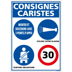 Consignes de sécurité caristes (D0546)