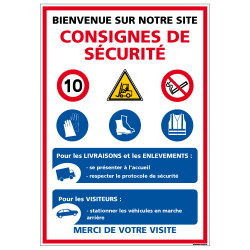 Panneau Consignes de sécurité (D1017)