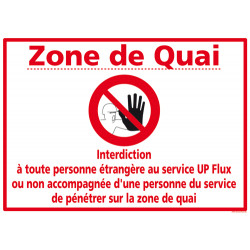 Panneau de signalisation Zone de quai (D0942)