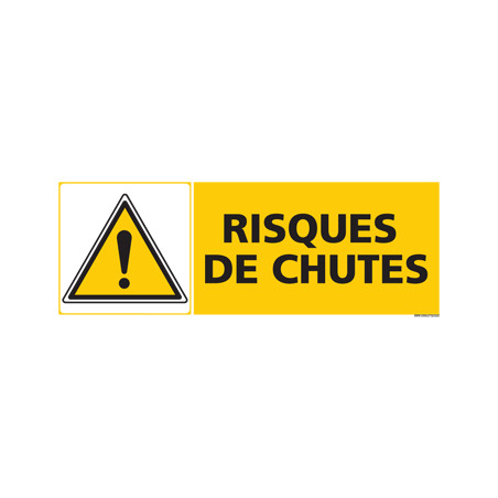 Panneau RISQUES DE CHUTES (C0466)